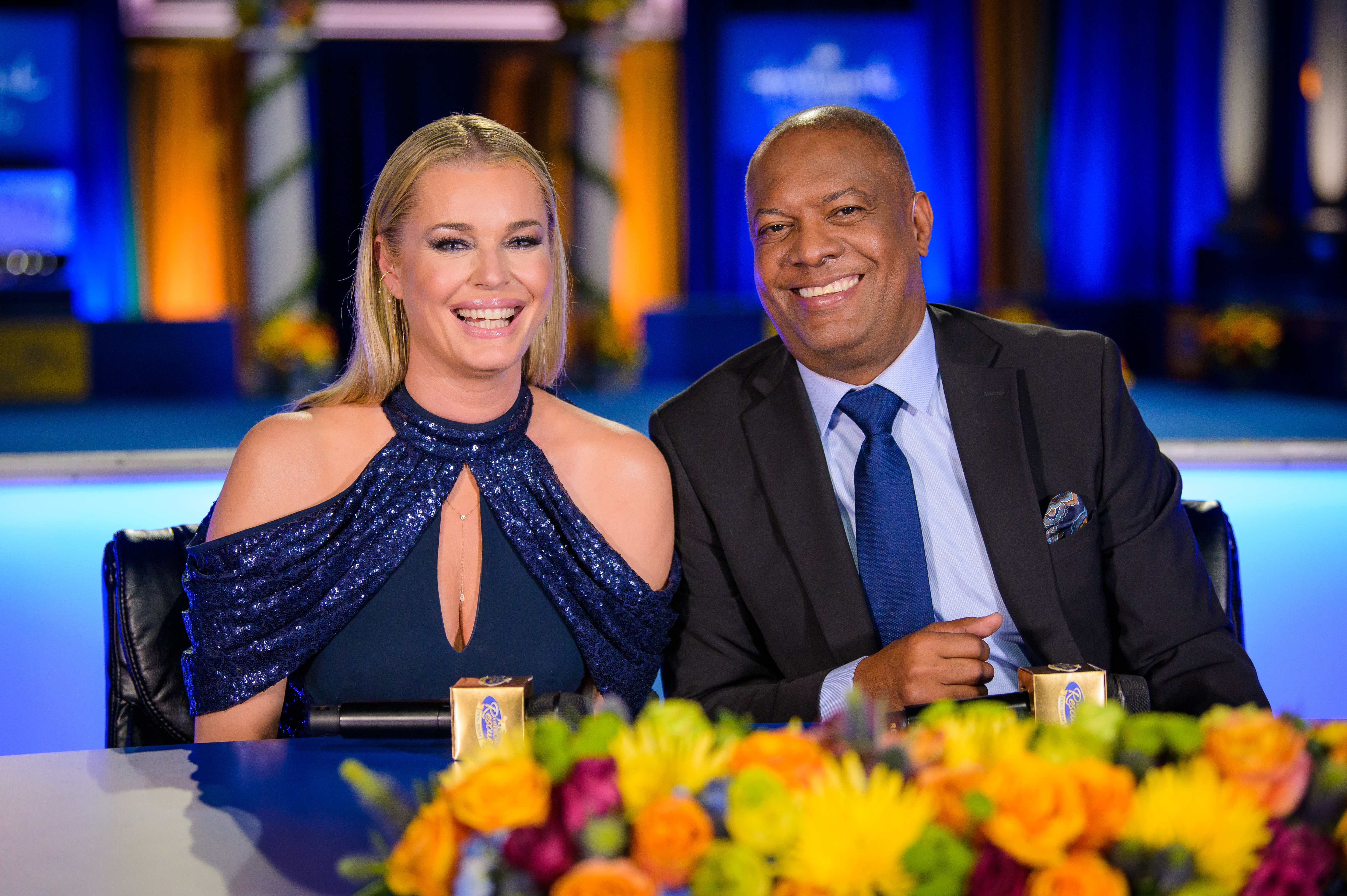 Rebecca Romijn and Rodney Peete Rebecca Romijn and Rodney Peete
