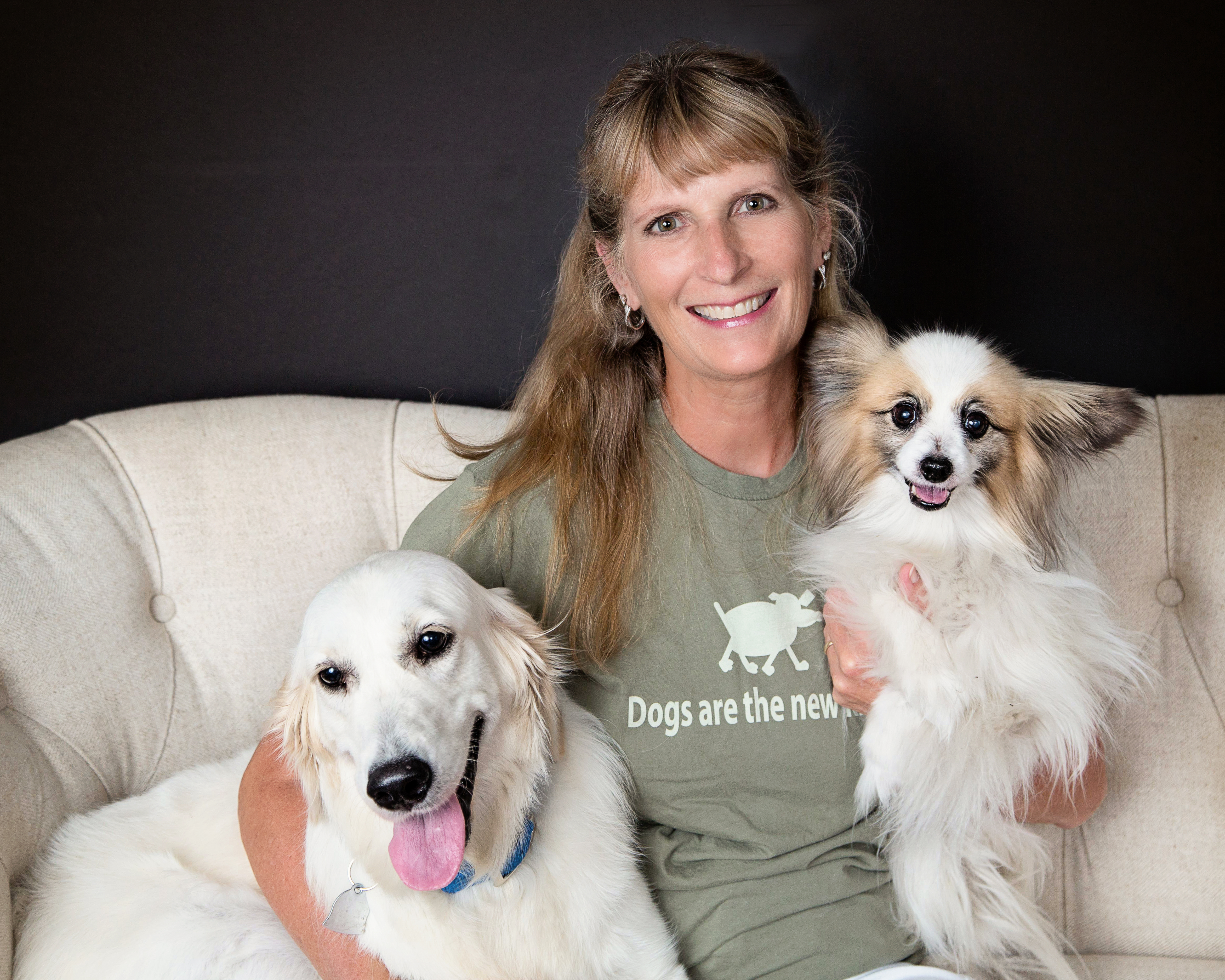 Peggy Hoyt with pets Peggy Hoyt with pets