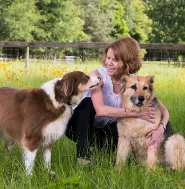 Dr. Sheilah Robertson and dogs Dr. Sheilah Robertson and dogs